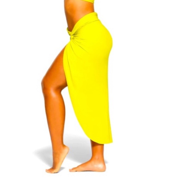SKIMS Sarong in Citrus NWT Size XXS - Picture 2 of 8